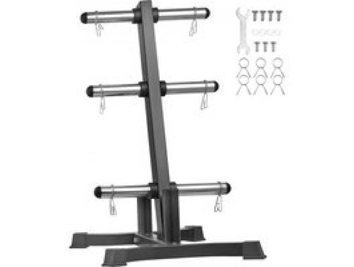 VEVOR Hantelscheibenständer, L-Rahmen-Hantelscheibenbaum für 2-Zoll-Hantelscheiben, Standard-Hantelscheibenbaum, 454 kg Tragkraft Gewichtsaufbewahrungshalter, Langhantelständer-Aufbewahrungsständer