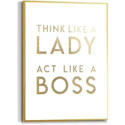 Bild LADY BOSS (BHT 30x40x1,60 cm) - gold - BHT 30x40x1,60 cm