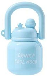 Uplifted Finds JUSTINLAU Portable Vacuum Flask High Capacity Insulated Sports Cup With Carry Handle blue