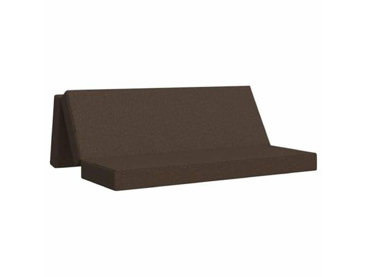 Klappsofa Bett 180 x 67 x 45 cm Taupe Polyesterstoff, Schaumstoffpolsterung, manueller Mechanismus, Reißverschlussbezug, faltbare Bauweise, rechteckige Form