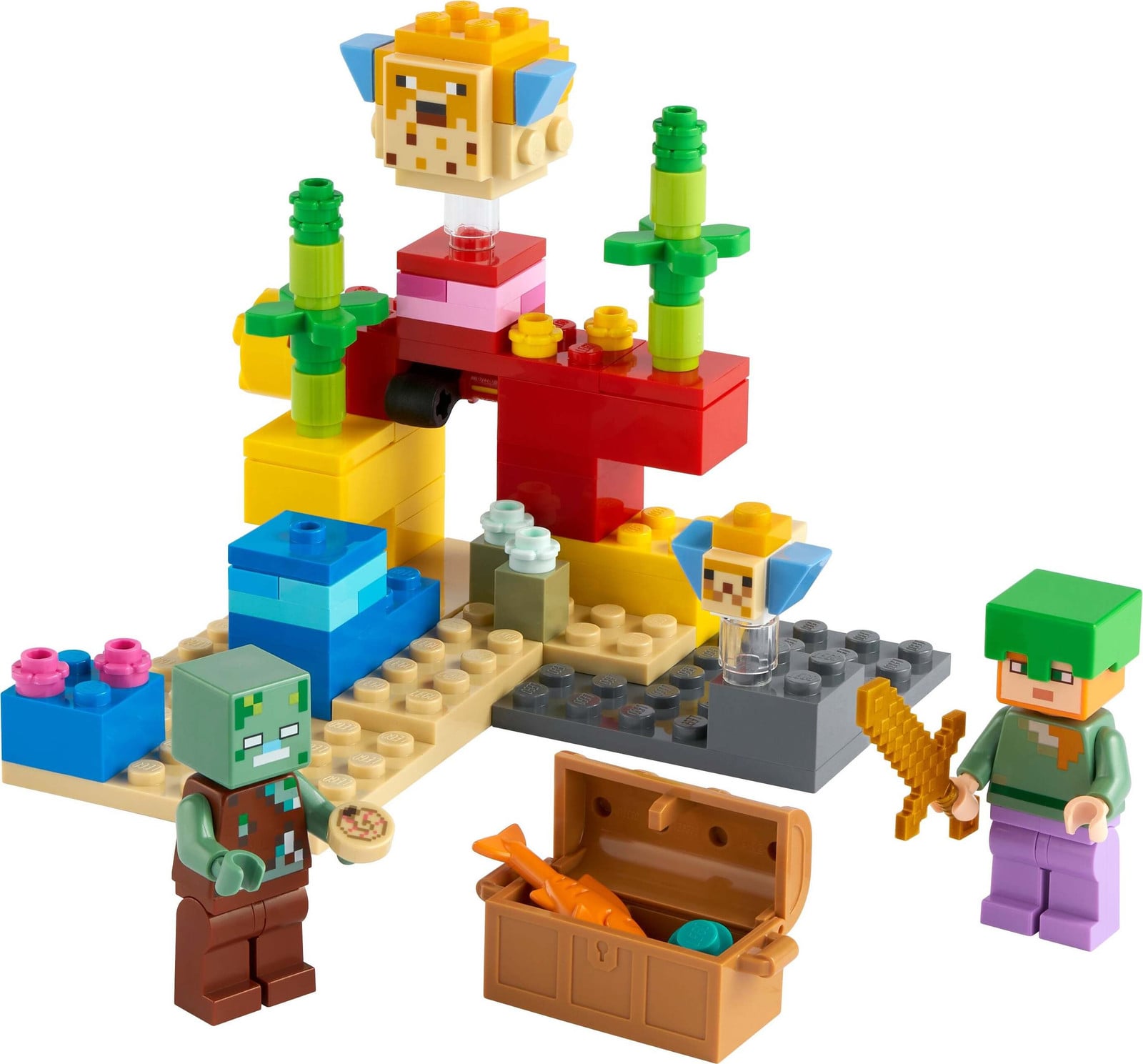 LEGO 21164 Minecraft Onderwateravontuur Koraalrif bouwset