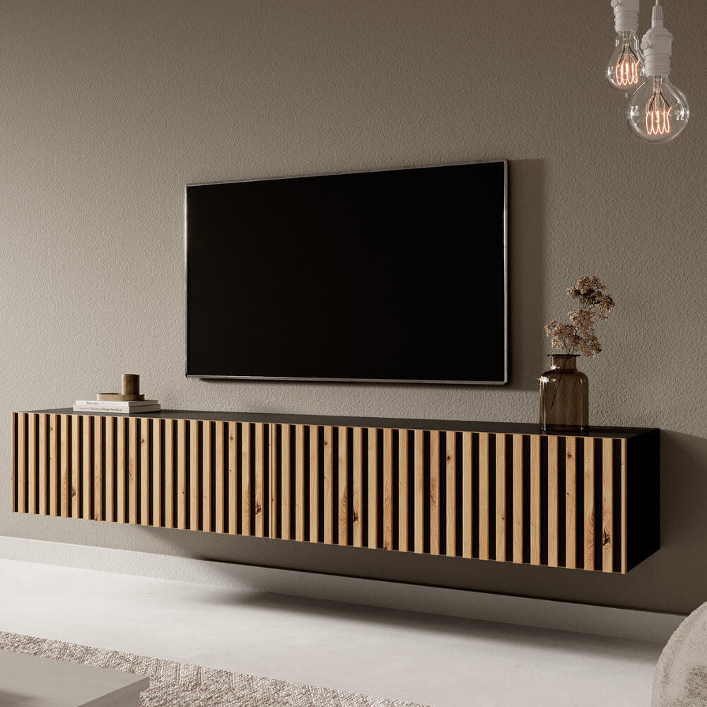 Union Rustic Gui TV Stand for TVs up to 75" Black 75"