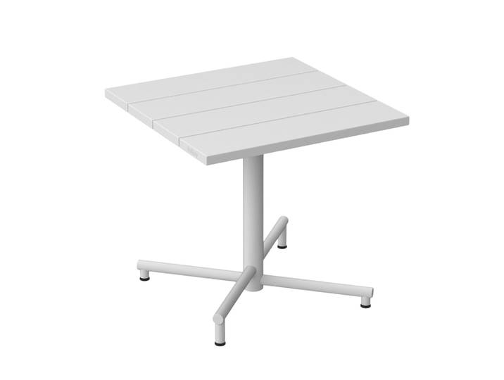 FATBOY table basse carrée d'extérieur FRED'S SQUARE BISTREAU (Light grey - Aluminium)