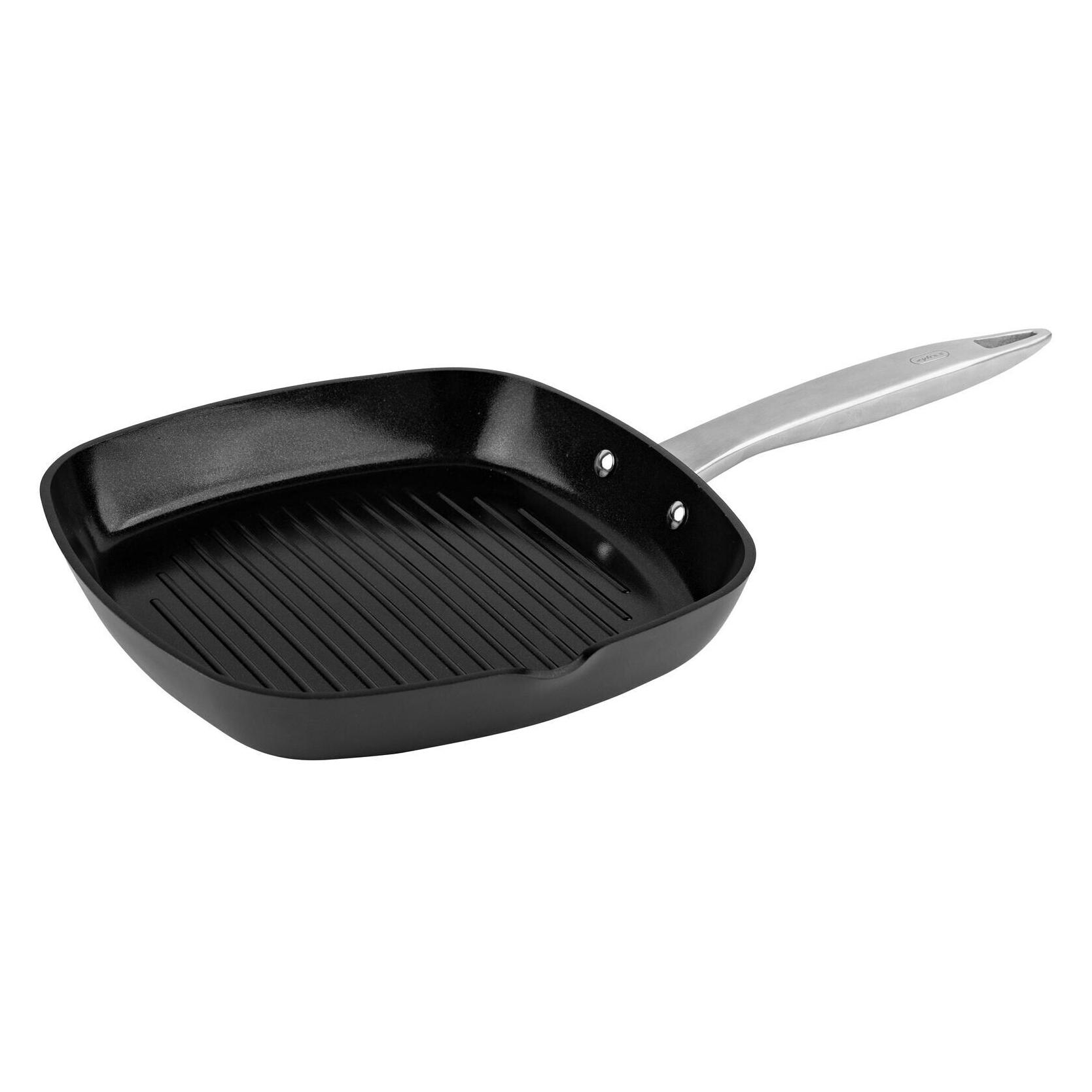 Zyliss Ultimate Pro Hart-eloxierte Alu-Grillpfanne (Grillpfanne, Aluminium, Edelstahl, Keramik, 26 x 5.80 cm) (E980277)