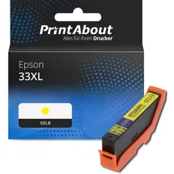 Druckerpatrone kompatibel mit Epson 33XL (C13T33644012) - Gelb - Hohe Kapazität