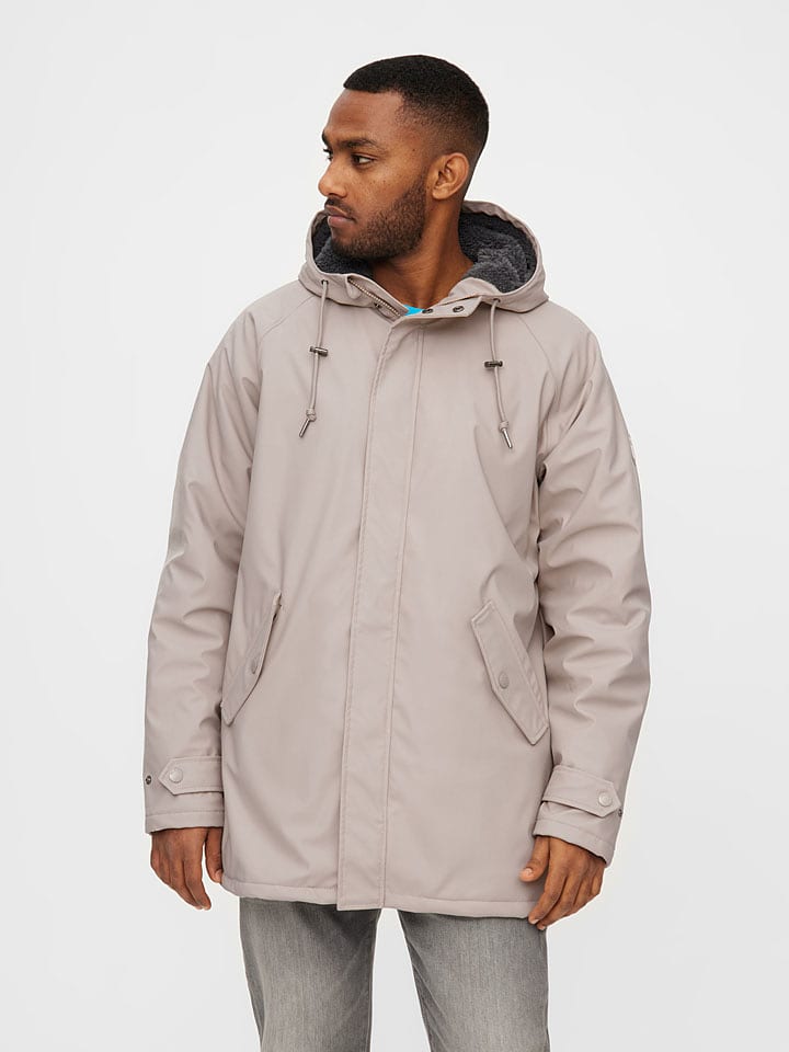 Derbe Regenjacke in Beige - XL