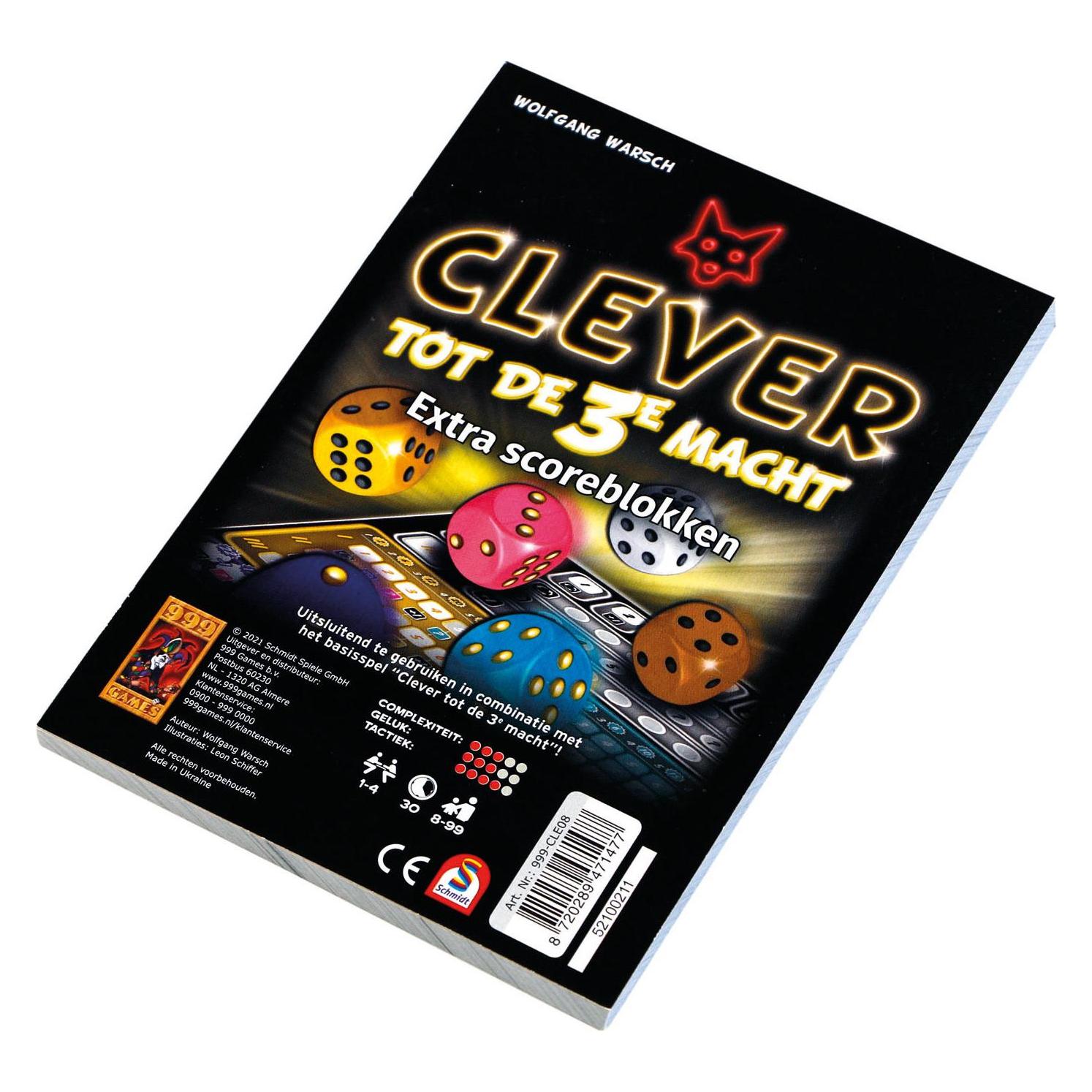999Games Wertungsblöcke Clever to the 3rd Power, 2St. (39590484)