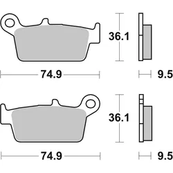 SBS Scooterbelag 144CT Carbon Tech