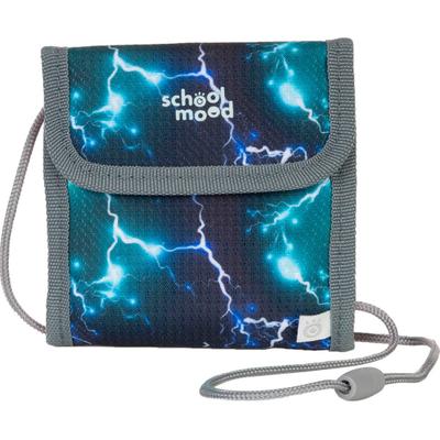 Brustbeutel SCHOOL-MOOD, Kinder, blau (felix), Polyester, Kleinlederwaren