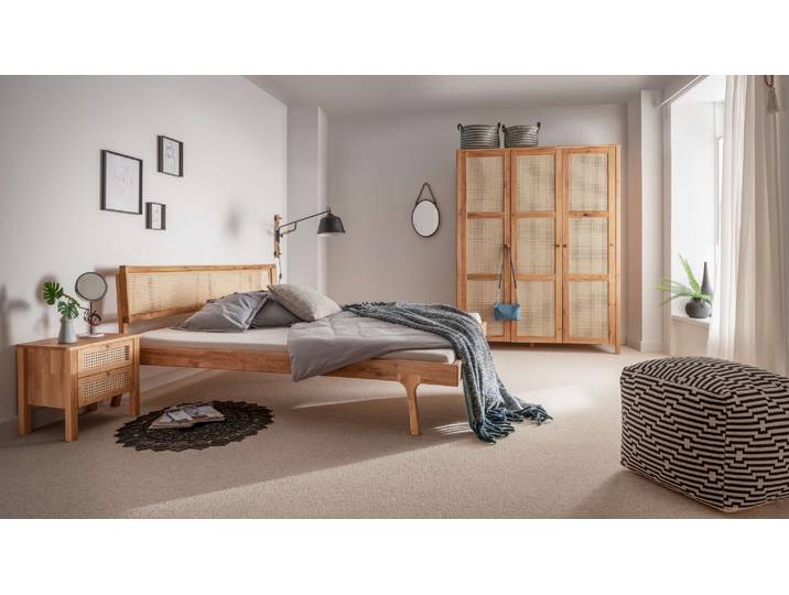 Nachtkonsole GOODPRODUCT Hällevik Nachtkonsole, Nachtkommode in hochwertiger Verarbeitung , braun (eiche natur), B:45cm H:45cm T:35cm, Sideboards, Nachtkonsole, Massivholz, Skandinavisches Design, Robust, stabil, FSC zertifiziert