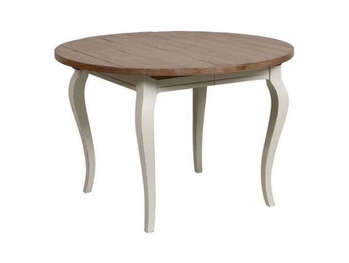 Table ronde extensible - Bois - Blanc - Interior's