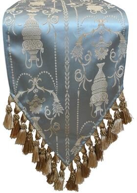 Sherry Kline Vase Blue Luxury Table Runner