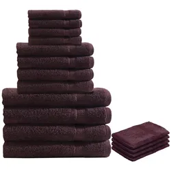 Casativo, Handtücher, 16-teiliges Handtuch-Set Frottee, je 4 Gäste-, Hand-, Badetücher (100 x 150 cm, 16 x 21 cm, 30 x 50 cm, 50 x 100 cm)
