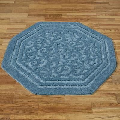 Touch of Class "Palermo Octagon Rug, 5'8"" Octagon, Blue"