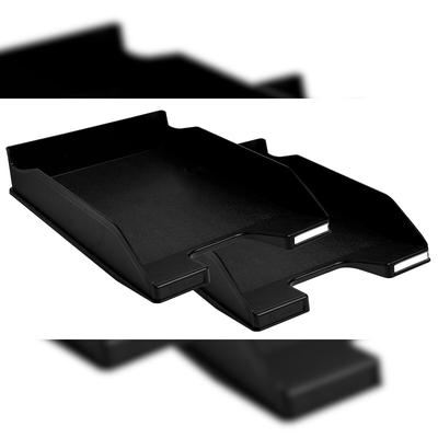 Exacompta 113014SD 2er Pack Briefablage COMBO MIDI, ECOBlack - Schwarz