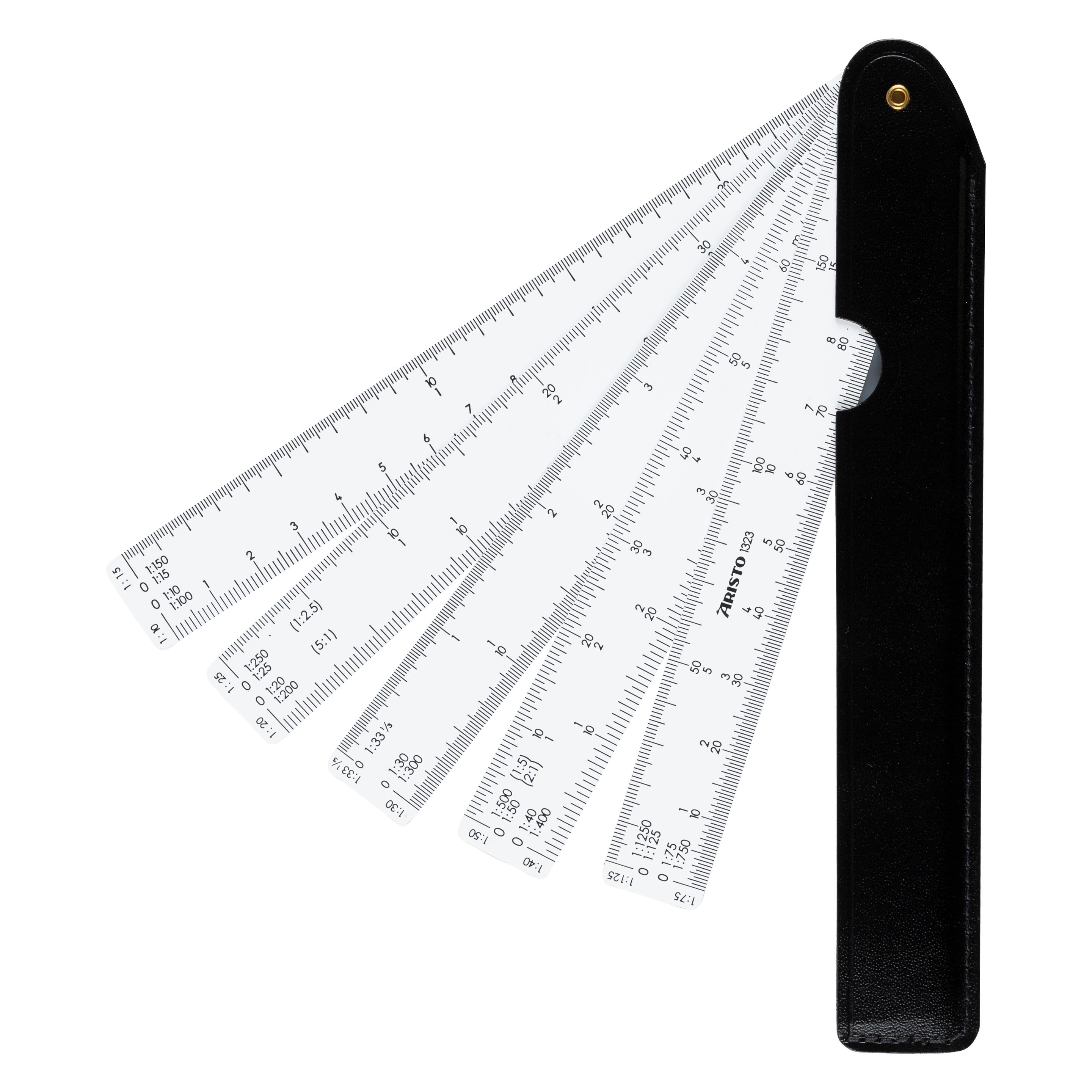 Aristo Fächermassstab (15 cm, Kunststoff) (AR1323)