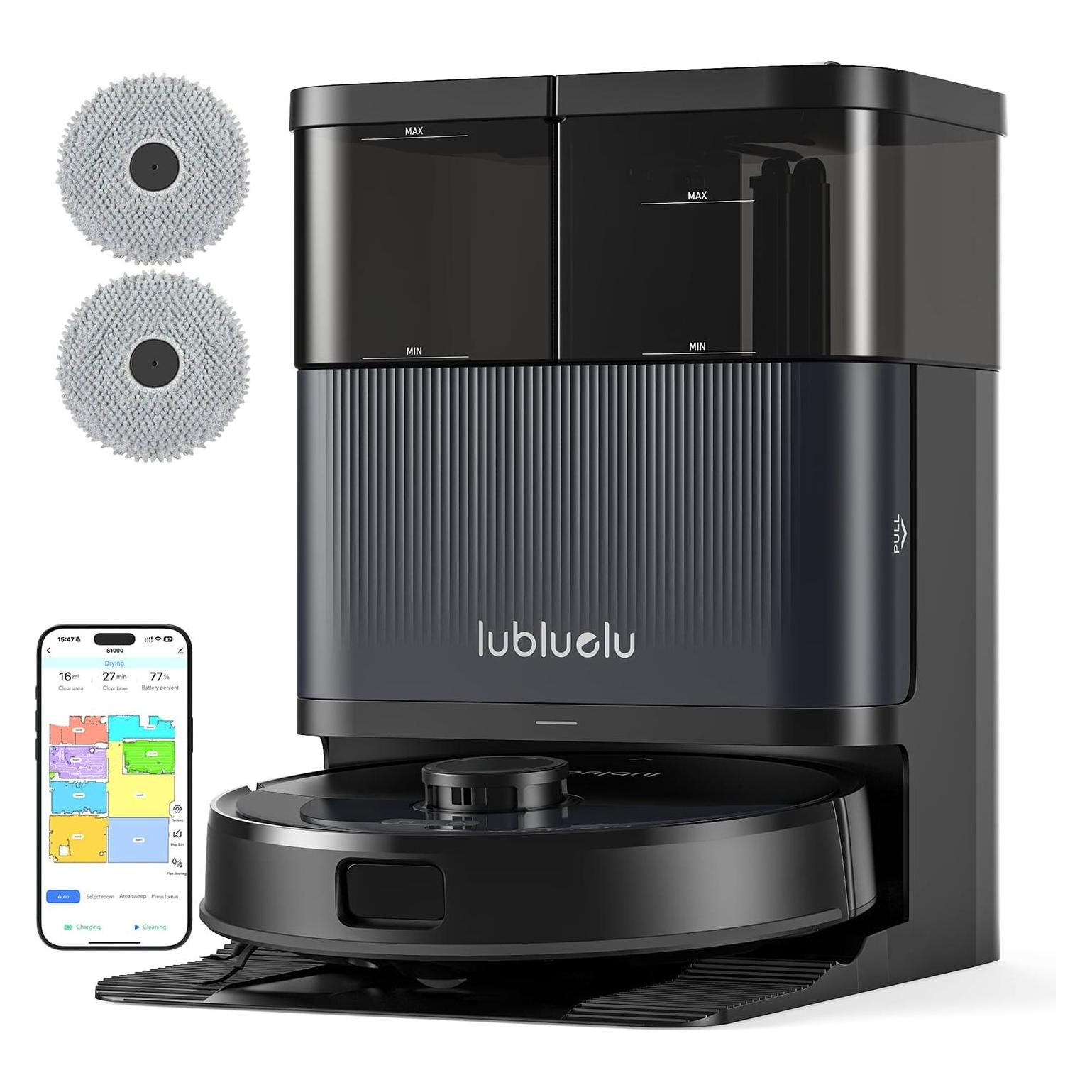 Lubluelu Vacuum cleaner One Robotic Vacuum S1000 Black (10000 Pa, Wischtuch) (6977335210883)