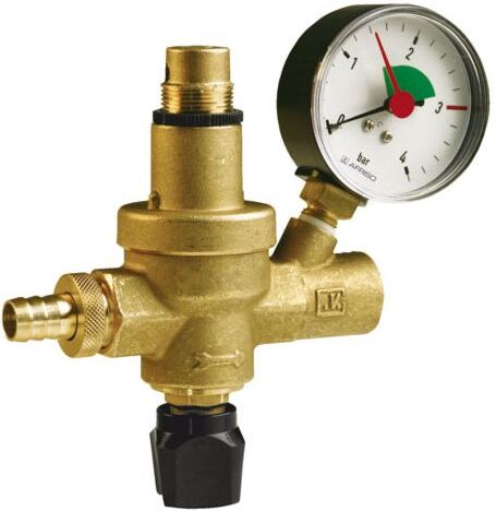 Afriso Füllarmatur 42406 FAM, G 1/2, mit Manometer 0,4 bar, Messing