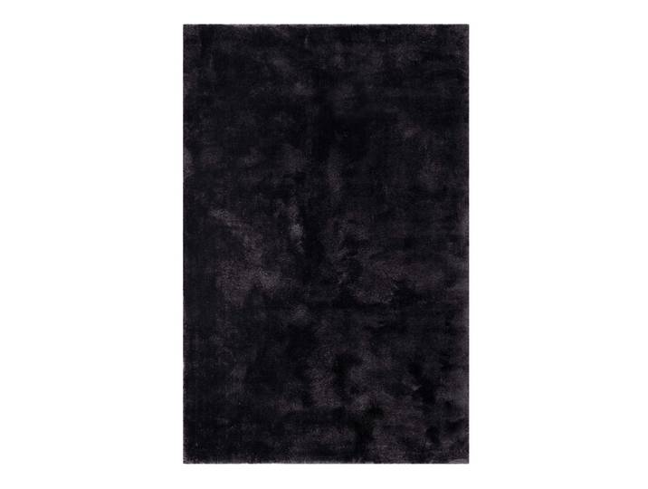 Tapis poils longs tufté noir 130x190