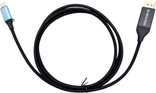 I-tec Anschlusskabel USB-C Stecker, DisplayPort Stecker 1.5m Schwarz C31CBLDP8KBIDIR USB-C-Displaykabel