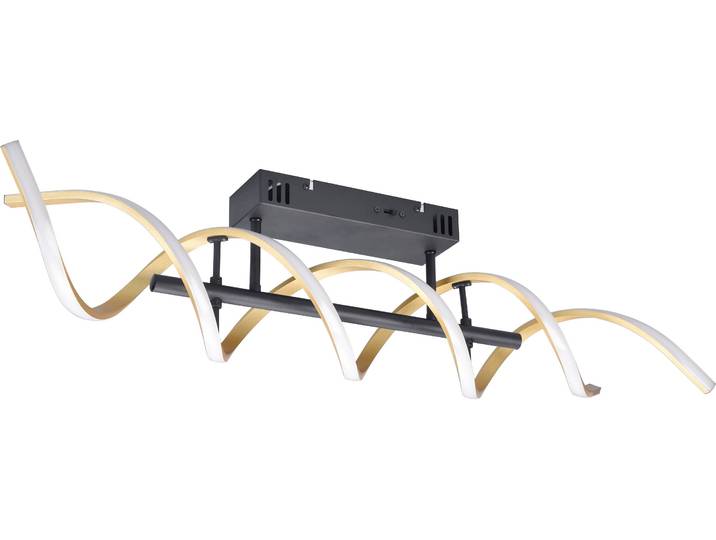 TRIO LEUCHTEN LED Deckenleuchte Sequence , braun (messing matt), 1, H: 20,5cm, 1 Stk., Leuchten, Deckenlampe dimmbar, Lichtfarbe einstellbar, 5000 Lumen LED 41W, LED Deckenleuchte