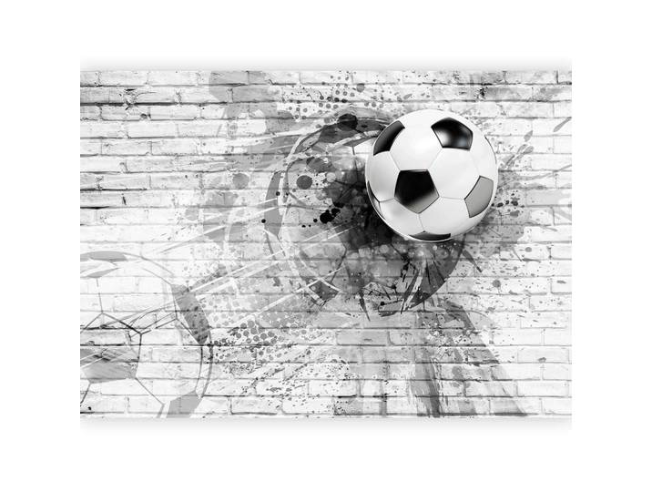 Fototapete Dynamic Football Schwarz/Hellgrau