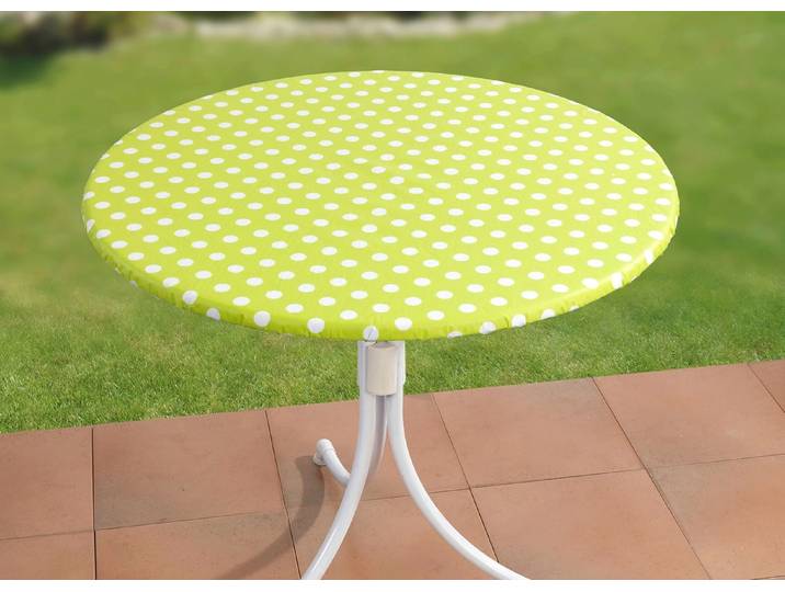 Abwaschbare Spann-Tischdecke, Grün, Größe 150 (ø 70–86 cm)