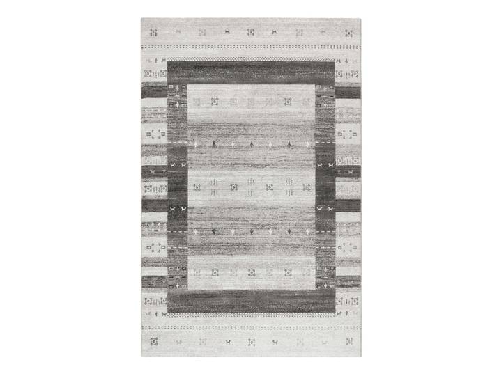 Tapis inspiration Gabbeh tons de gris 133x200