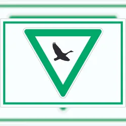HB-Druck Rastgebiet für Zugvögel Symbol Aufkleber A1 (594x841mm)