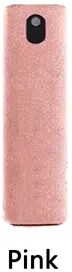 Silver Stone Store Screen Cleaner Spray Bottle, Computer And Cellphone Screen Cleaner, Microfiber Cloth Set, Cleaning Tools And Supplies pink no Liquid