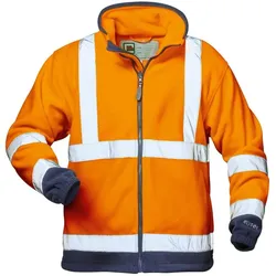 Magni,  Warn-Fleecejacke Benedikt"Gr. XXXL, orange-marine " (3XL)