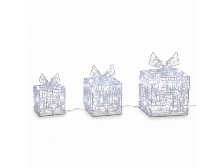 Fééric Lights and Christmas Geschenke Außendekoration, Weiß, Kunststoff, 15x15x11 cm, Dekoration, Weihnachtsdekoration