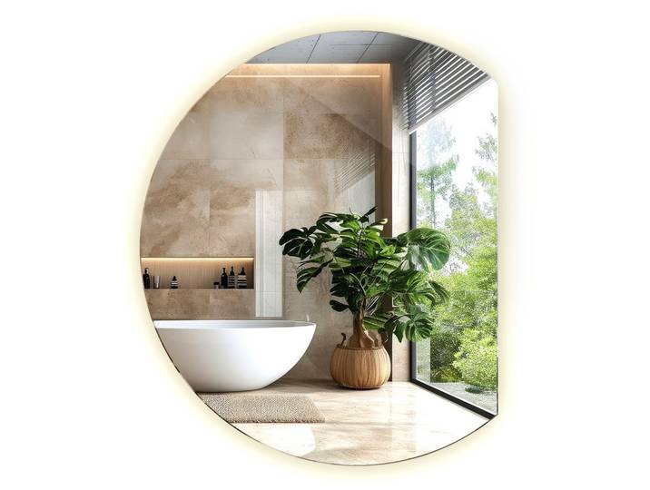 LED SPIEGEL 70 cm x 80 cm Unregelmäßiger Form Neutralweiß 4000K