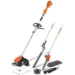 Powerplus, Heckenschere, Utensile Multiuso da Giardino Quattro in Uno a Doppia Alimentazione (Akkubetrieb)