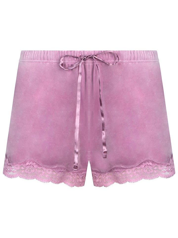 Hunkemöller Pyjama-Shorts in Lila - M