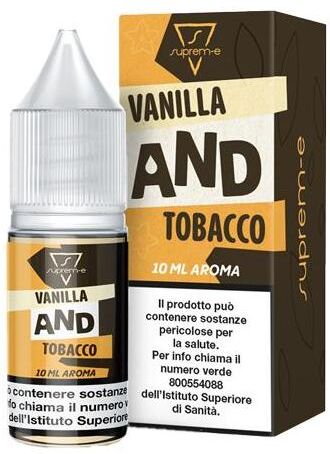 Suprem-e Vanilla And Tobacco Aroma Concentrato 10ml Tabacco Crema Vaniglia