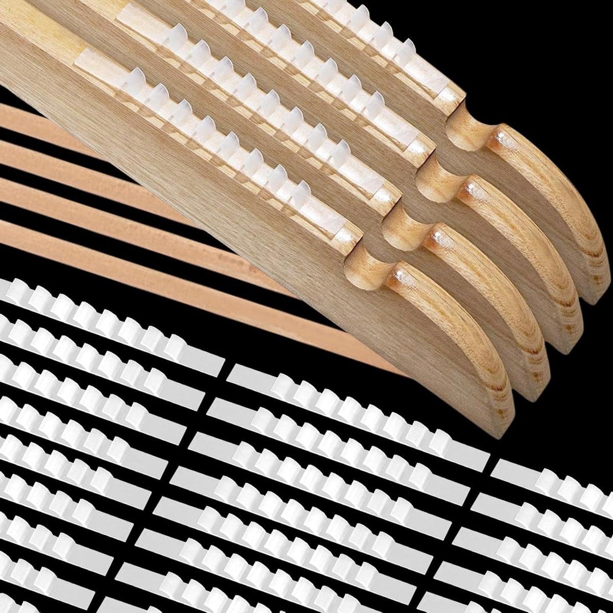 100 stuks Antislip Strips Hanger Pads Transparant - Zelfklevende Siliconen Kleding Veilig Fixeren