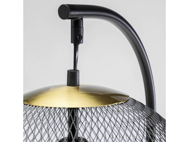 KARE Designer Tischlampe Grato, schwarz, für Wohn- / Esszimmer, Metall, Design, Tischlampe