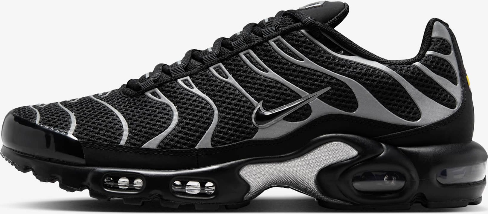 Nike TN Air Max Plus "Black Reflective Silver" Schwarz, Größe: 44,5
