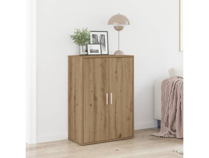 Buffet-Meuble de rangement Chêne Artisanal 60x31x84 cm Bois d'ingénierie