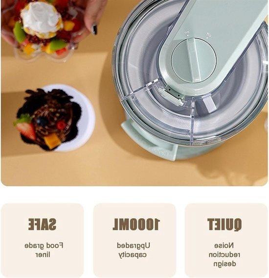 WAN Automatische IJsmachine en Dessertmaker in Wit, 1000 ml
