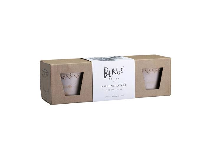 Bergs Potter Cache-pot Københavner Ø10 cm, Lot de 3 Rose
