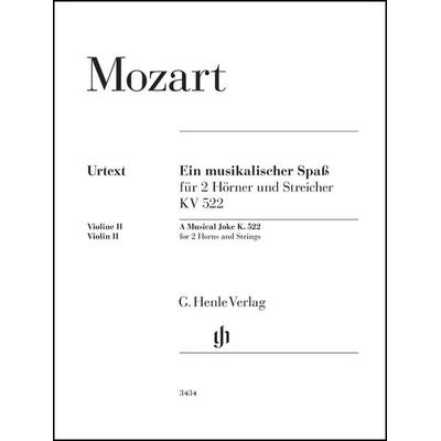 Wolfgang Amadeus Mozart - Ein musikalischer Spaß KV 522 für 2 Hörner in F und Streicher -