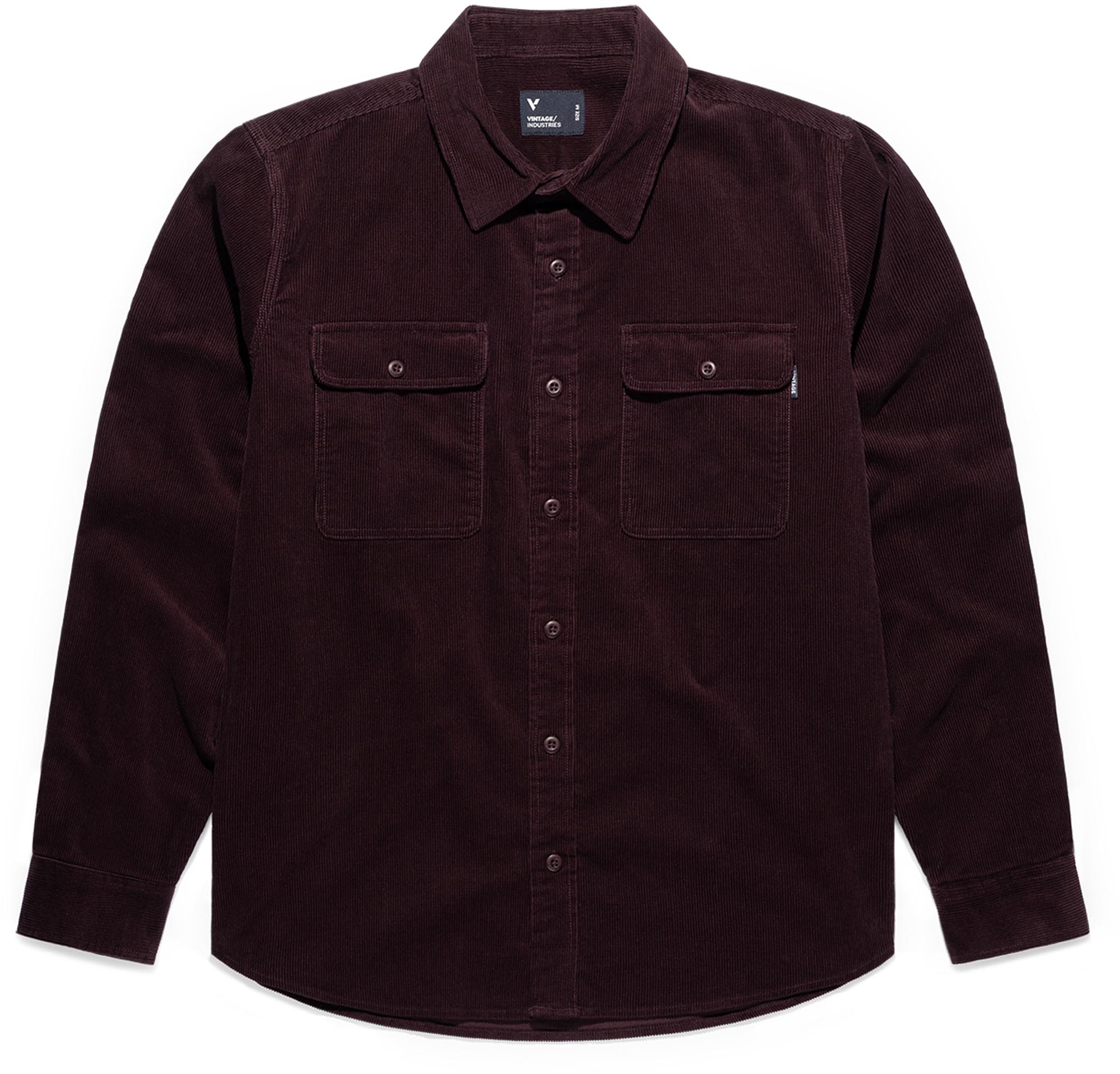 Vintage Industries Brix Hemd 23111-burgundy-L