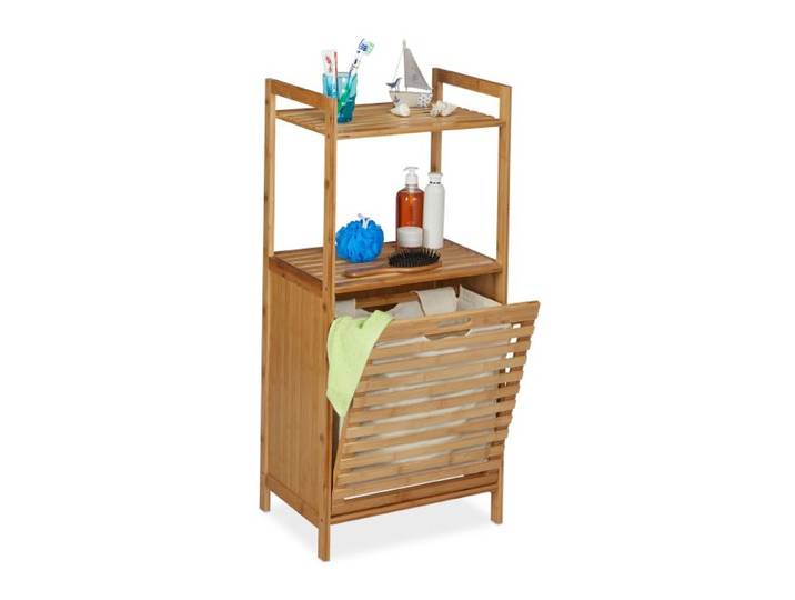 Relaxdays Meuble panier à linge en bambou