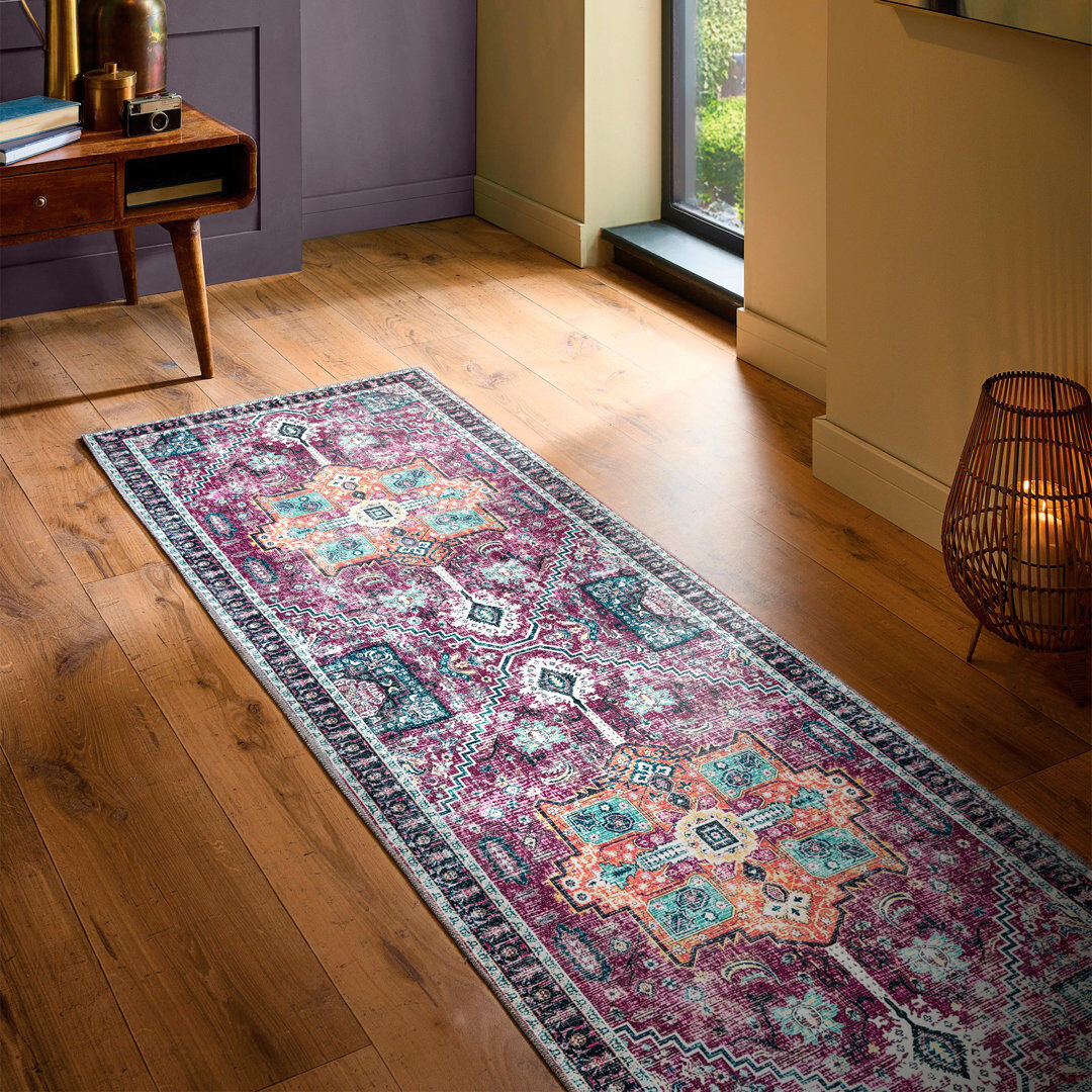 Langley Street Oriental Area Rug Red Runner 67 x 200 cm