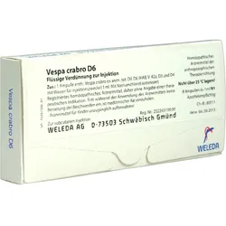 WELEDA VESPA CRABRO D 6 Ampullen 8X1 ml Ampullen