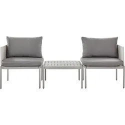 LOUNGE SET 2-Sitzer modular Grau Terracina