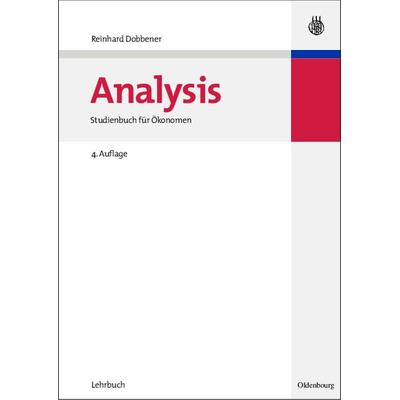 Analysis, Gebundene Ausgabe von Reinhard Dobbener, De Gruyter Mouton, 978-3-486-57999-4