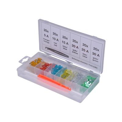 SWSTAHL Sortiment, Sicherungen Mini Flachsicherungs-Sortiment, 121-tlg. s8115